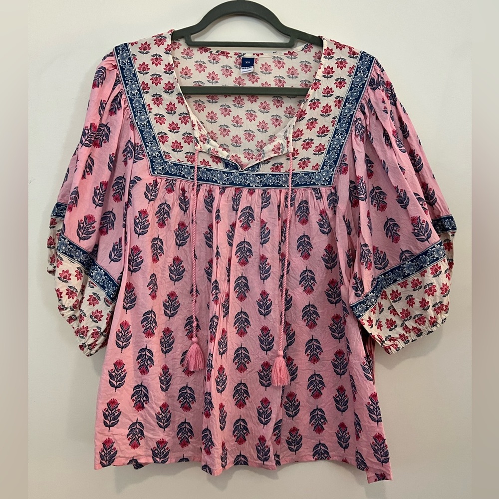Old Navy Short Sleeve Peasant Blouse Size XXL NWOT